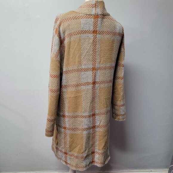 Andree by Unit Long Cardigan Sweater Brown Fall Soft Womens Small Earthy Cottage - Picture 8 of 12